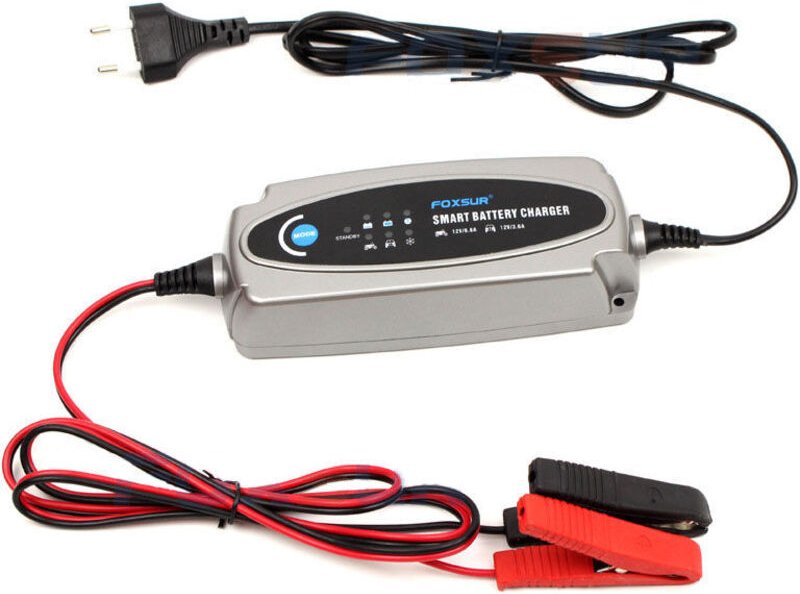 5-stufiges Auto- und Motorrad-Batterieladegerät, 12 V, 3,6 A