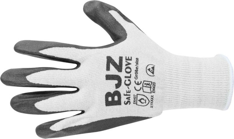BJZ - A-64484 ESD-Handschuh hitzebeständig Kleider-Größe: l Polyamid, Carbonisierte Fasern
