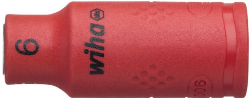 Wiha Steckschlüsseleinsatz isoliert 1/4" Außensechskant 6,0 mm (43091)