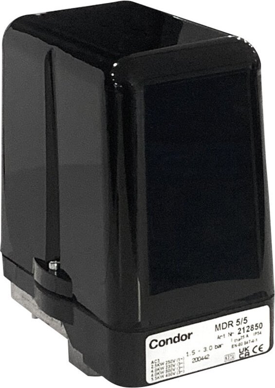 Druckschalter mdr 5/5 1,5-5 bar g 1/2' Alu 212850 - Condor