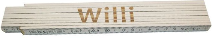 Zollstock Willi 2 m weiß Zollstock