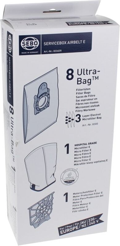 Sebo - staubsaugerbeutel + filtersatz - serie e - 8334er - 4012615025114