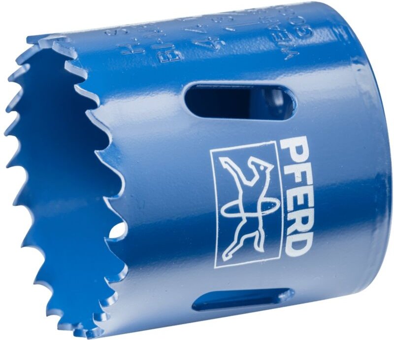 Bi-Metall Lochsäge Co8/M42 ø 44 mm Schnitttiefe 31 mm für Stahl, Edelstahl, Blech, Holz - Pferd