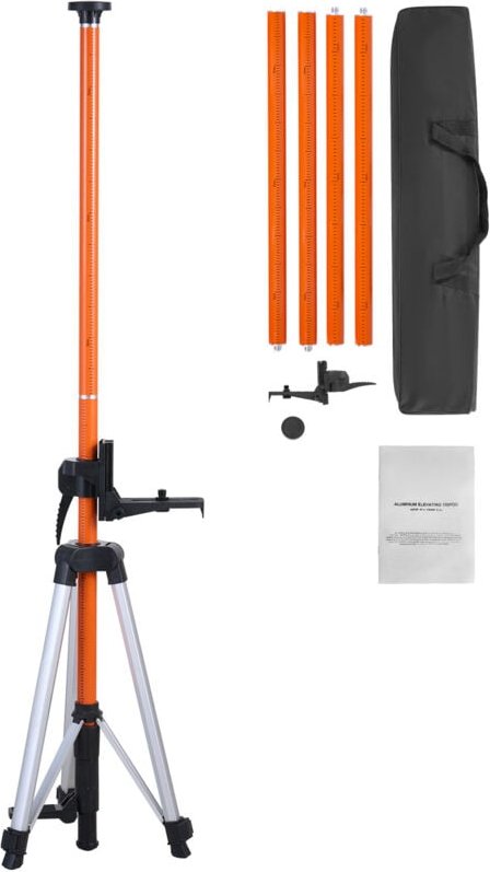 Thumbnail - Laser-Wasserwaagen-Stativ, 1/4'-20 & 5/8'-11-Gewindehalterung, 40,94-133,85 Zoll höhenverstellbar, Aluminiumstativ mit r...