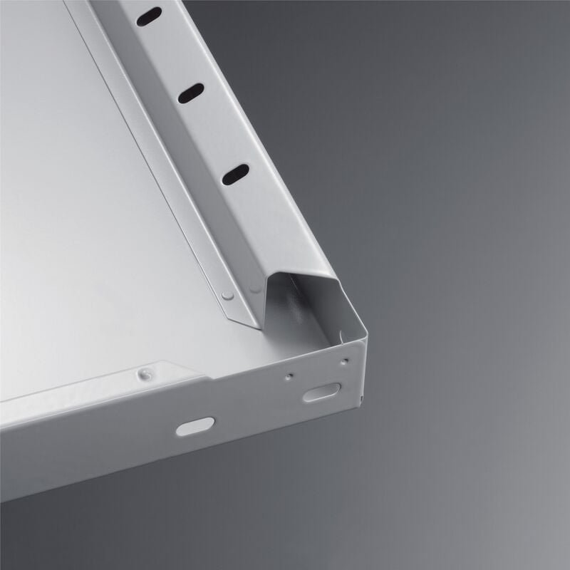 Fachboden B1000xT300mm Trgf.150kg Stahlbl.silber verz.f.Steckregal 2St./VE Meta