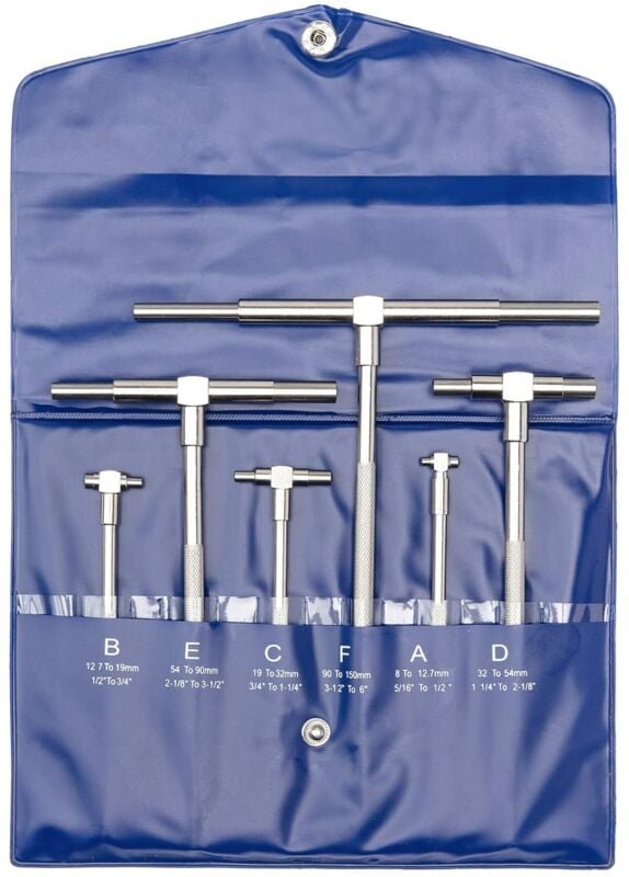 Teleskop-Messgerät-Set, Innenmikrometer, Innenmessgerät – 6 Stück, Teleskop-Messgerät, verstellbarer Innendurchmesser, 8...