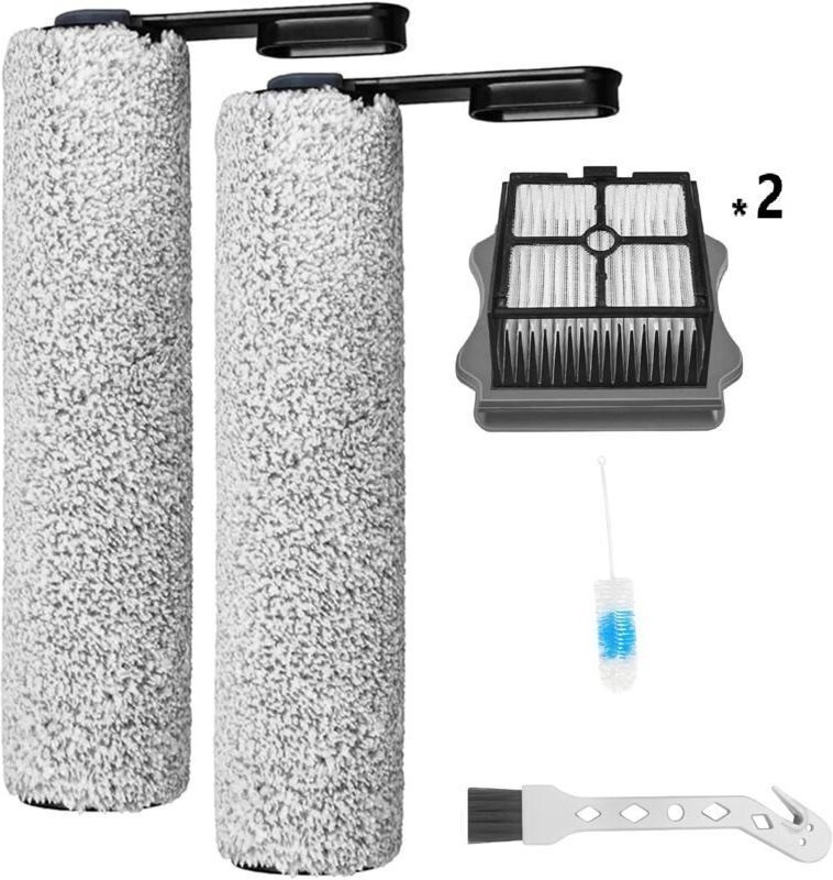 Rouleau de brosse de rechange et filtre hepa pour aspirateur sec et humide Tineco Floor One S5 / S5 Pro / S5 Pro 2 / S5 ...