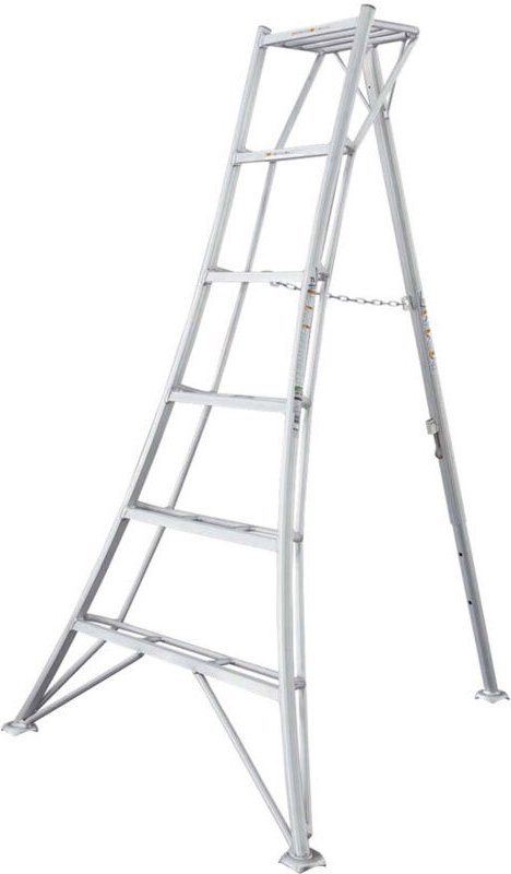 Niwaki - Aluminium 3-Holm-Gartenleiter (149x125x183 cm), aluminium