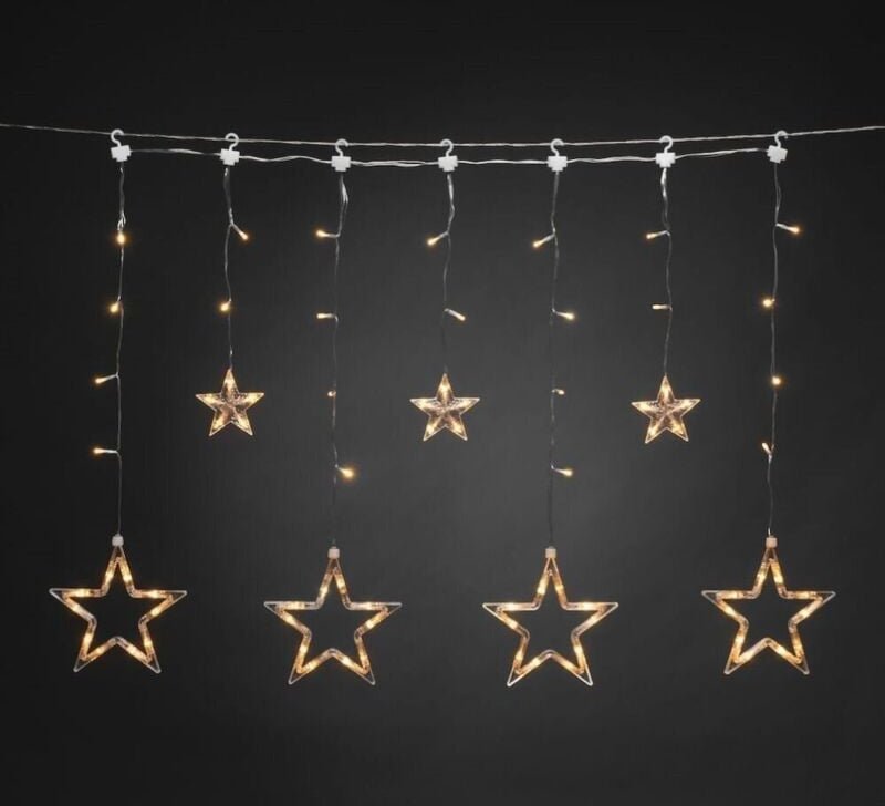 Konstsmide Lichtervorhang Innen/Außen 230 V/50 Hz EEK: F (A - G) 77 LED Bernstein