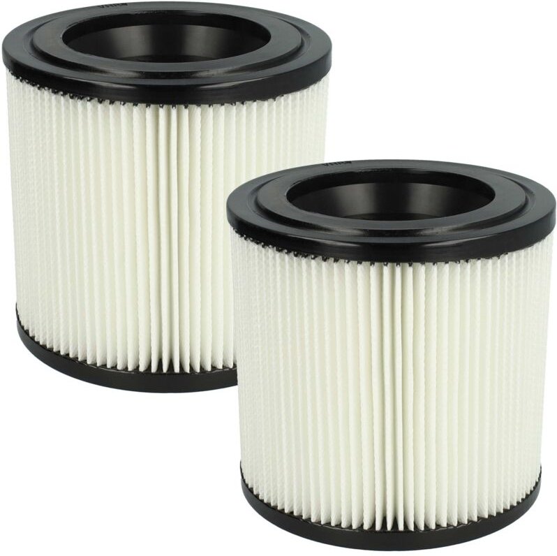 Thumbnail - vhbw Filterset 2x Faltenfilter kompatibel mit Prosol PR 22-L Staubsauger - Filter, Patronenfilter, schwarz weiß