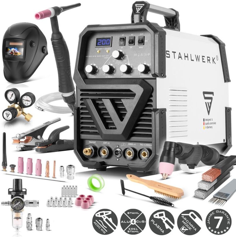 Thumbnail - Schweißgerät ac dc Wig 200 st igbt mit Plasmaschneider Vollausstattung - Stahlwerk