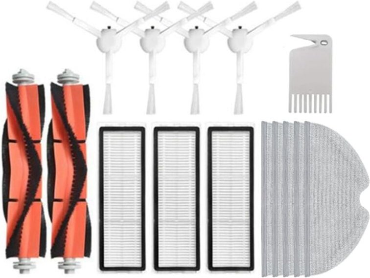 Seitenbürste + Hepa-Filter Wischtuch für 1C Sweeper Roboter-Staubsauger C1 Zubehör