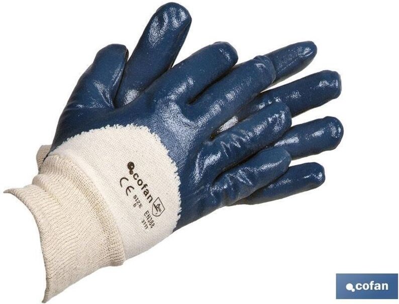 Blauer Nitrilhandschuh, Blistergröße 8