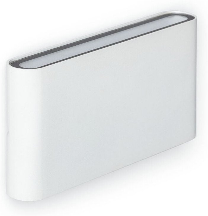 LED-Wandleuchte Aussen 12W Aluminium Rechteckig Doppelseitige Beleuchtung Luming Weiß 2700K Warmweiß