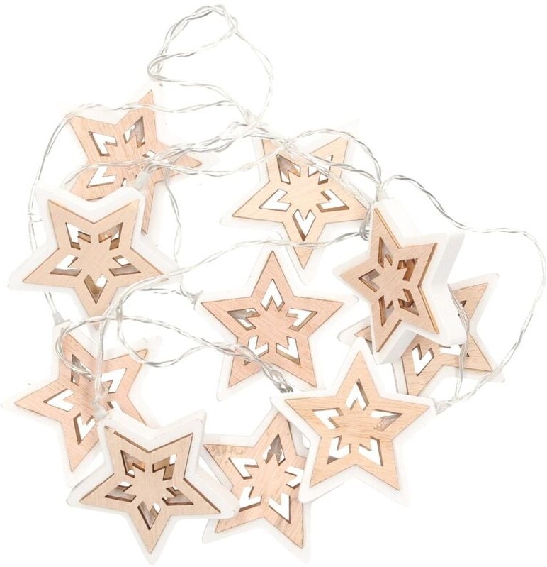 GSC - Holz-LED-Sterne 1,35 m. Warmes Licht