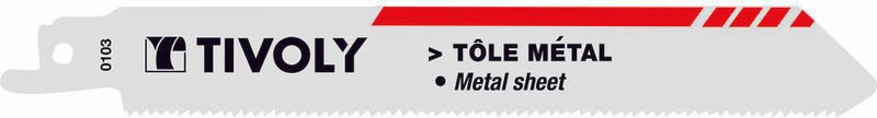 Tivoly - 2 Säbelsägeblätter • Präziser Schnitt • Gerader Schnitt • Universalaufsatz • Zum Schneiden von Blechen • Zum Sc...