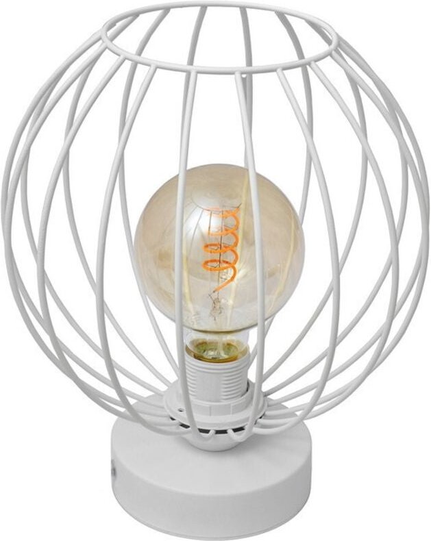 Mercure Tischlampe Weiß 24cm - Helam