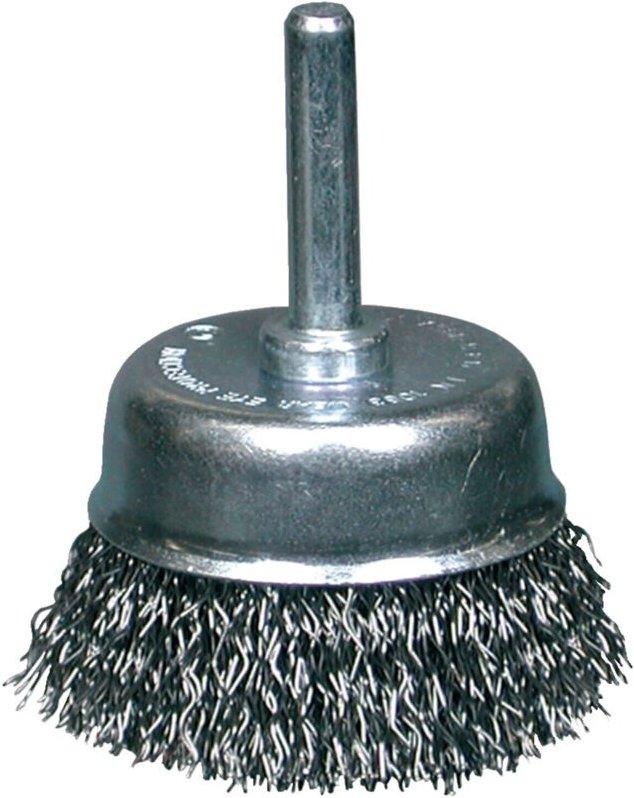 Topfbürste Stahld. 6mm 75mm grob gewellt Osborn