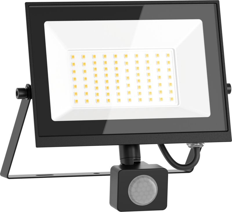 Mexen Luxpro+ LED-Flutlicht mit Bewegungsmelder, 50W, Neutral - 4000K, 5500 lm, schwarz - L236-050-40-70