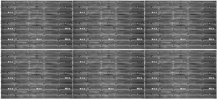KADAX Werkstattwandregal, aus Kunststoff, Wandregal, Wandplatten, 174 x 78 cm