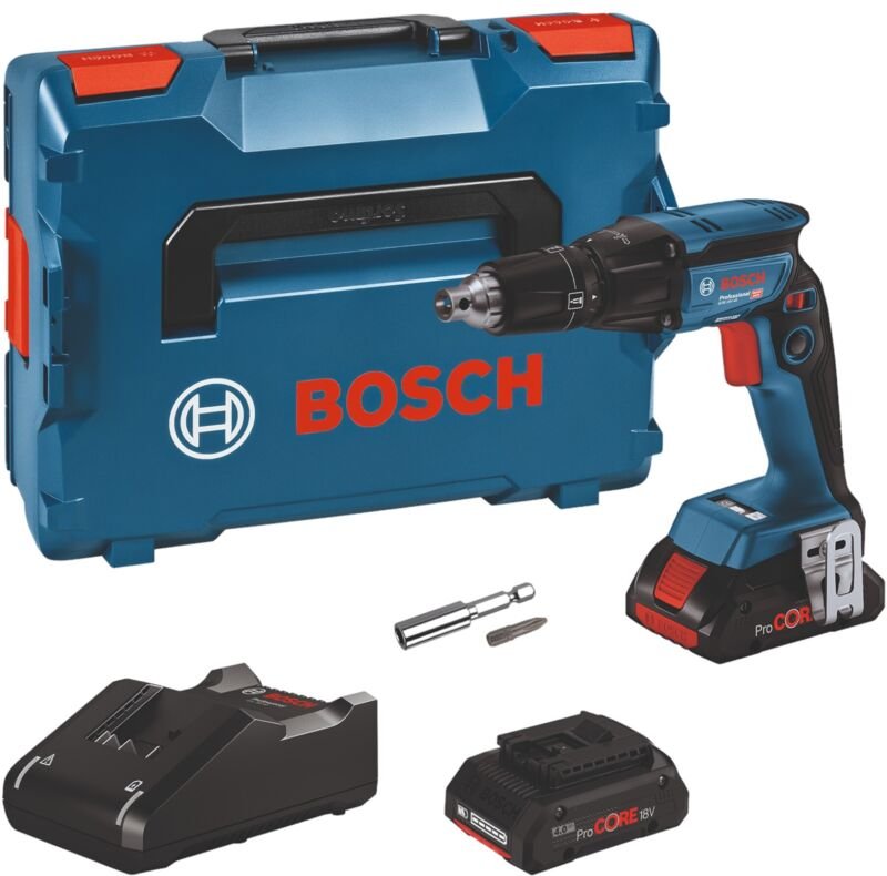 Bosch Professional - Bosch Akku-Trockenbauschrauber gtb 18V-45, 2x ProCORE18V 4.0Ah in l-boxx