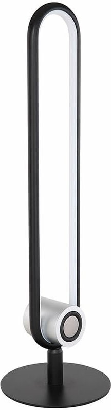 Tischleuchte led Tischlampe Lautsprecher Nachttischlampe schwarz, Schlafzimmer, opal, 1x led 12W 550Lm 3000K, DxH 15x50 ...