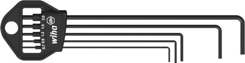 Stiftschlüssel Set im Classic Halter Sechskant 5-tlg. schwarzoxidiert (06382) - Wiha
