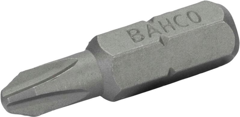 Bahco 1/4 Standard Schraubendreher Bits für PH2G-Phillips-Schnellbauschrauben 25 mm - 10 Stk/Kunststoffbox