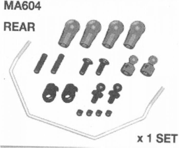 MA604-b Stabi Set hinten AM10SC - Amewi