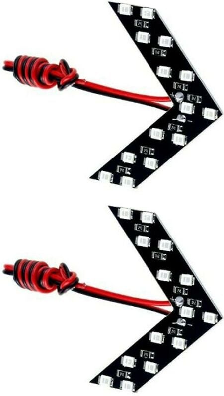 Woosien - 2 stücke Universal 14-smd Auto Seite Rückspiegel Blinker Led-leuchten Blinker Nachrüstung Gelbes Licht