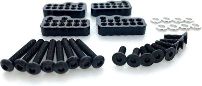 Tlily - Für Axial Capra 1.9 utb -AXI03004 Poröser Stoßdämpfer aus Aluminiumlegierung vorne und hinten, Befestigungscode,...