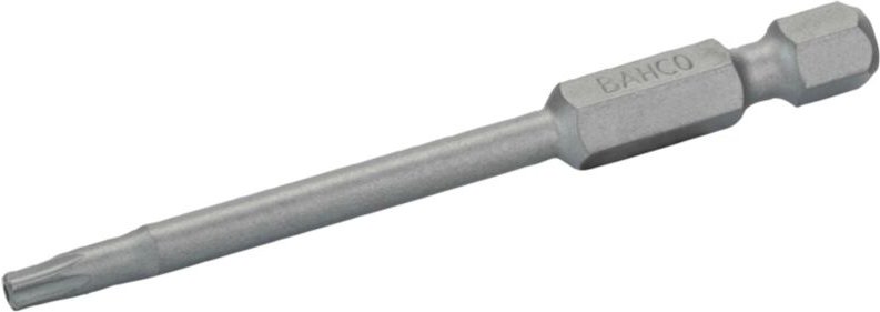 Bahco 1/4 Standard Schraubendreher Bits für TORX-TR30-Schrauben mit Sicherungsstift 70 mm - 2 Stk. pro Blisterpackung