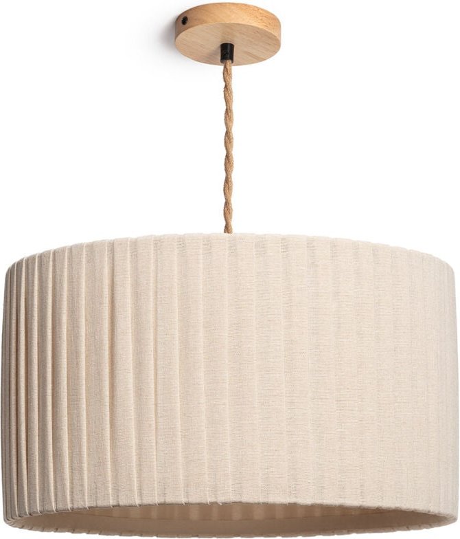 Pendelleuchte Stoff Petrina Beige