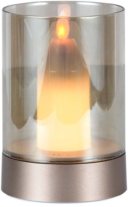 2W led Tischkerze 2400mAh Akku usb wiederaufladbar Warmweiß Gold - V-tac