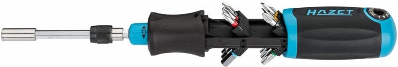 Bit-Ratschen-Schraubendreher inkl. Verlängerung und Bits 810R-3 - Hazet