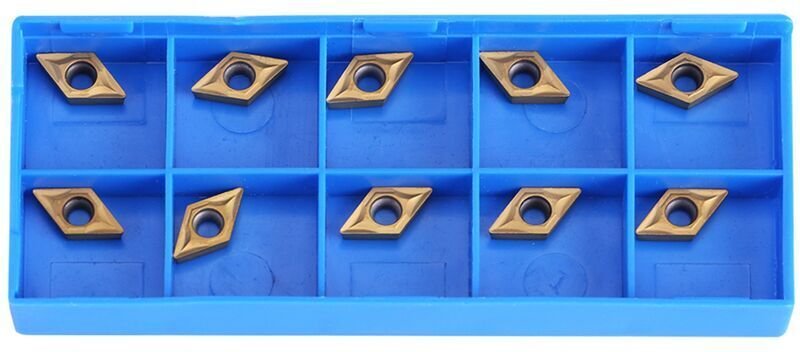 Vtizikl Outils de coupe de tour, outils de tournage en carbure, tour en métal durable 10pcs tournant pour porte-outil de...