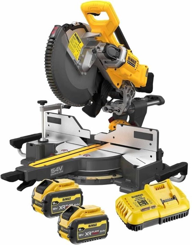 DCS781X2 Akku Paneelsäge Kappsäge Gehrungssäge 54V 9Ah xr flexvolt 305 mm bürstenlos - Dewalt