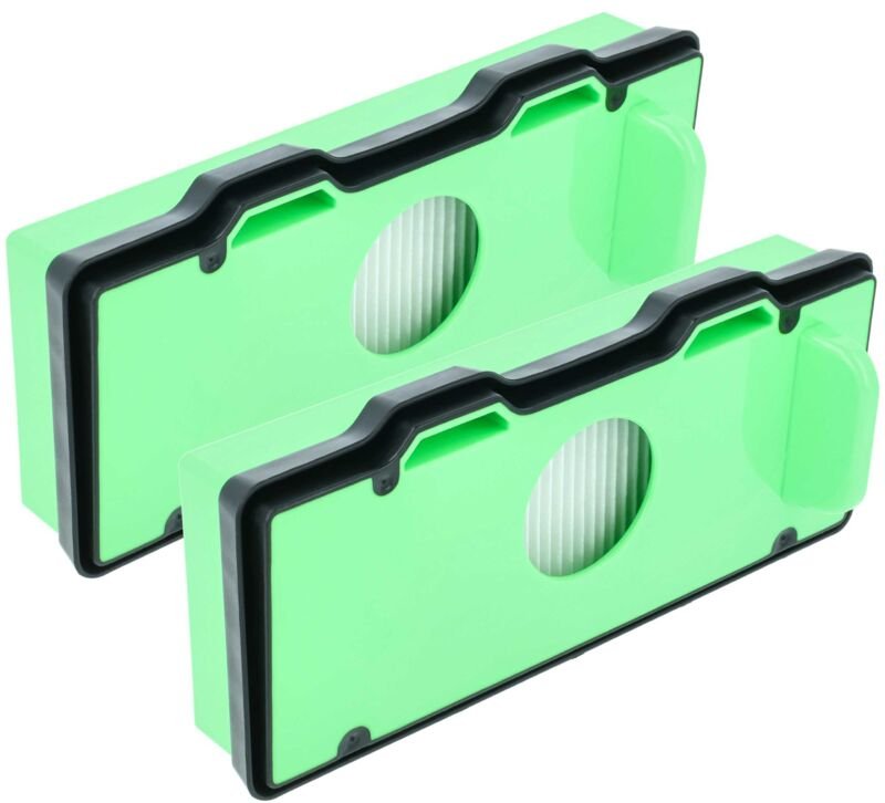 vhbw 2x Filter kompatibel mit Tefal RG7765WH/4Q0, RG 7765 WH Saugroboter, Staubsauger Roboter - Filtereinheit