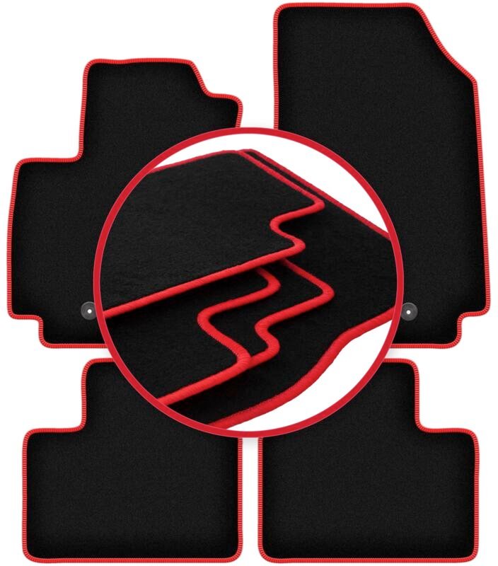 CARLUX-RED Autofußmatten für: Renault Arkana Crossover (2021-)