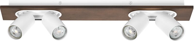 LEDVANCE DECOR SPOT MERCURY, 4 x 3,4W, 920lm, Holzoptik, weiß, Spotleuchte, verstellbare Köpfe, vielseitig anwendbar, In...