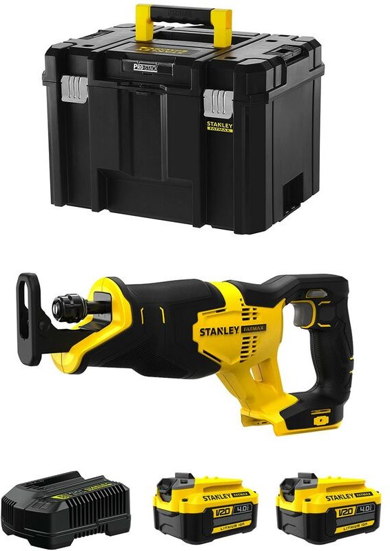 Stanley - Säbelsäge FatMax SFMCS300M2T (2 x 4,0 Ah + Ladegerät + tstak vi)
