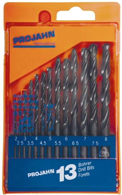Projahn Kunststoffkassette HSS 13-tlg. 2-8/0,5 mm