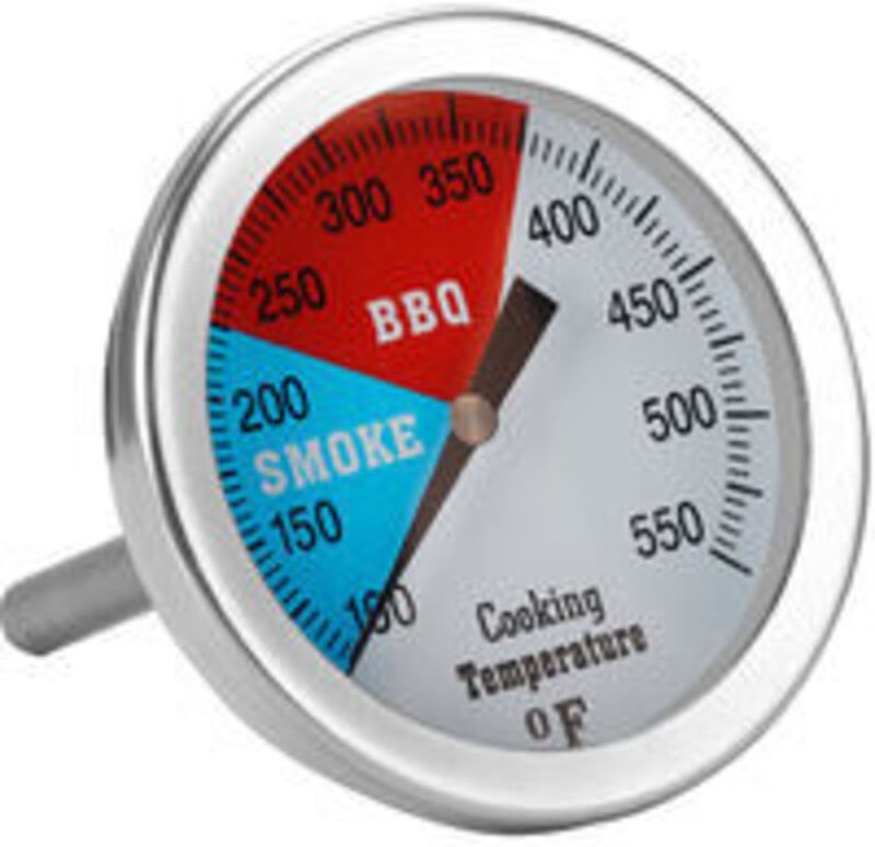 Holzkohlegrill-Thermometer, 76-mm-Pizzaofen-Thermometer aus Edelstahl, Grill-Ersatzteile