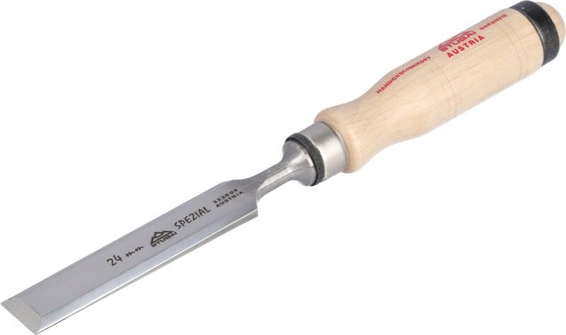 Spezial Stemmeisen (Stechbeitel) mit Weißenbuchenheft Breite 24 mm - Stubai