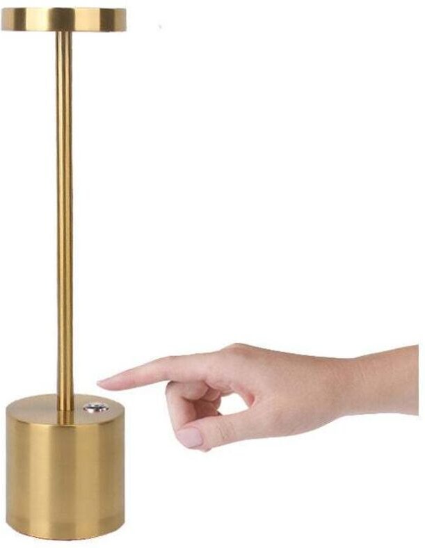 Wiederaufladbare kabellose LED-Tischlampe, modernes Batterielicht mit 1800 mAh, 3 Farbtemperaturen, für Nachttisch, Camp...