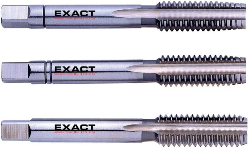 Gewindebohrer-Set M4 3 teilig Gewindeschneider - Exact