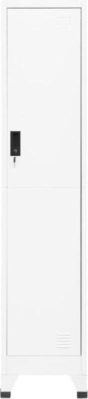 Schließfachschrank Weiß 38x45x180 cm Stahl - Vidaxl