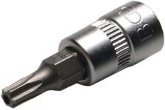 Bgs Technic - Bit-Einsatz Antrieb Innenvierkant 6,3 mm (1/4') T-Profil (für Torx) mit Bohrung T25