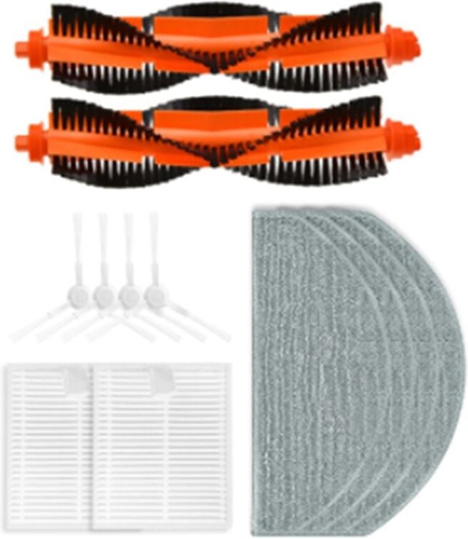 12PCS für Roboter Vakuum E10/12 Wichtigsten Seite Pinsel Filter Mopp Tuch