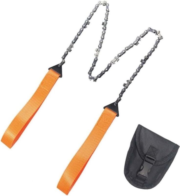 tragbare Notfall-Kettensäge für Camping, Outdoor-Überlebenswerkzeug, Zähne zum Beschneiden und Schneiden von Ästen